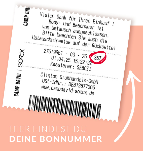 Gewinnspielbedingung Bestell- oder Bonnummer