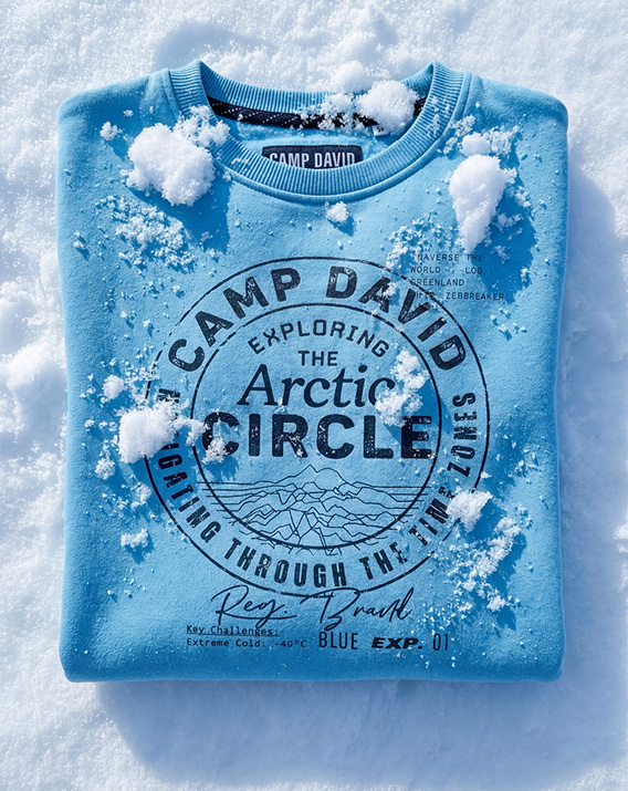 Sweat Stil im Schnee